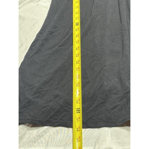 Garnet Hill Women’s dress Small V Neck Empire Waist Black - Picture 6 of 9